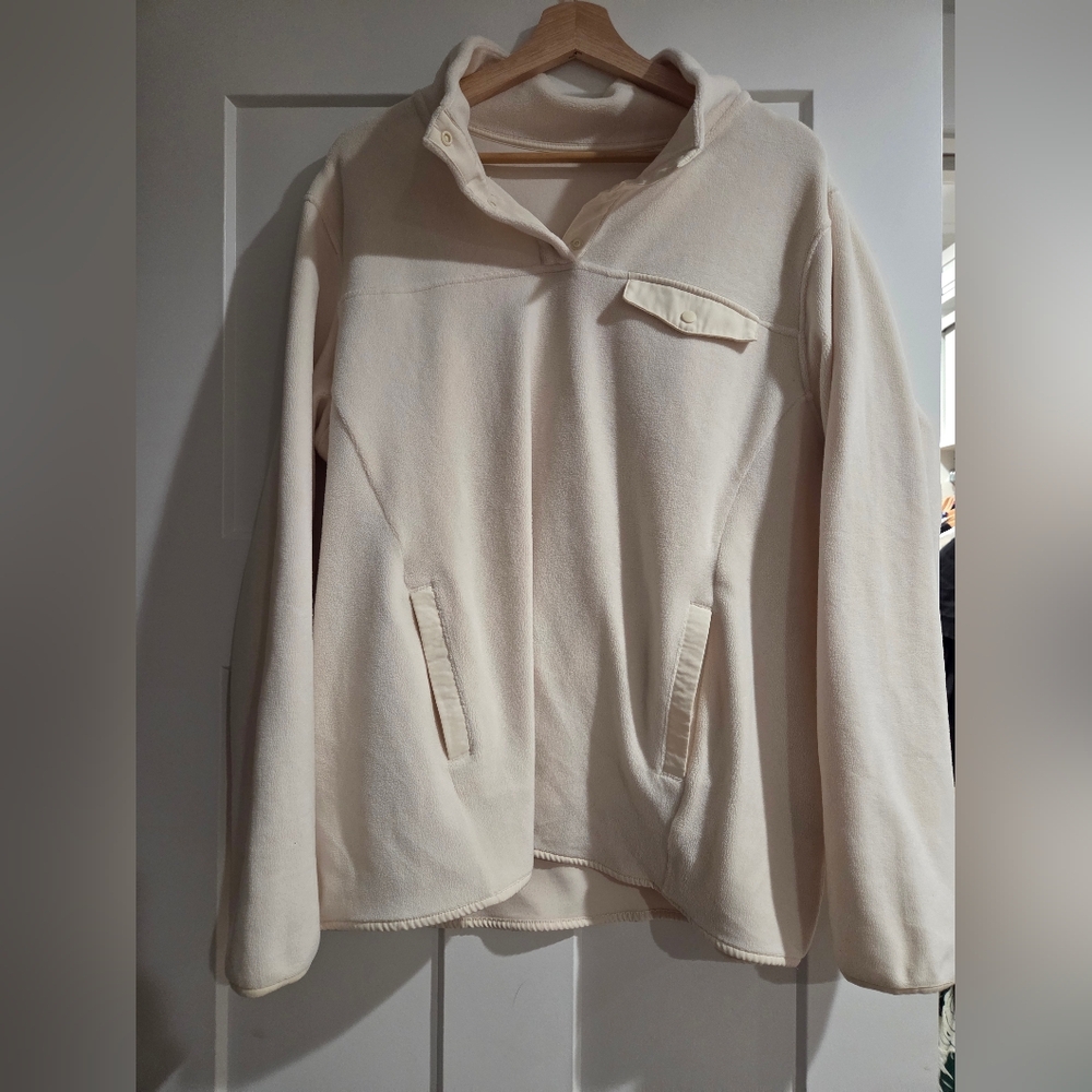 Cozy Fleece Quarter Button Up